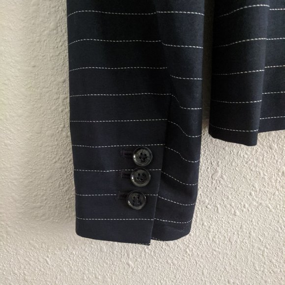BANANA REPUBLIC Pinstripe Classic One Button Blazer Size 2 - Picture 15 of 15